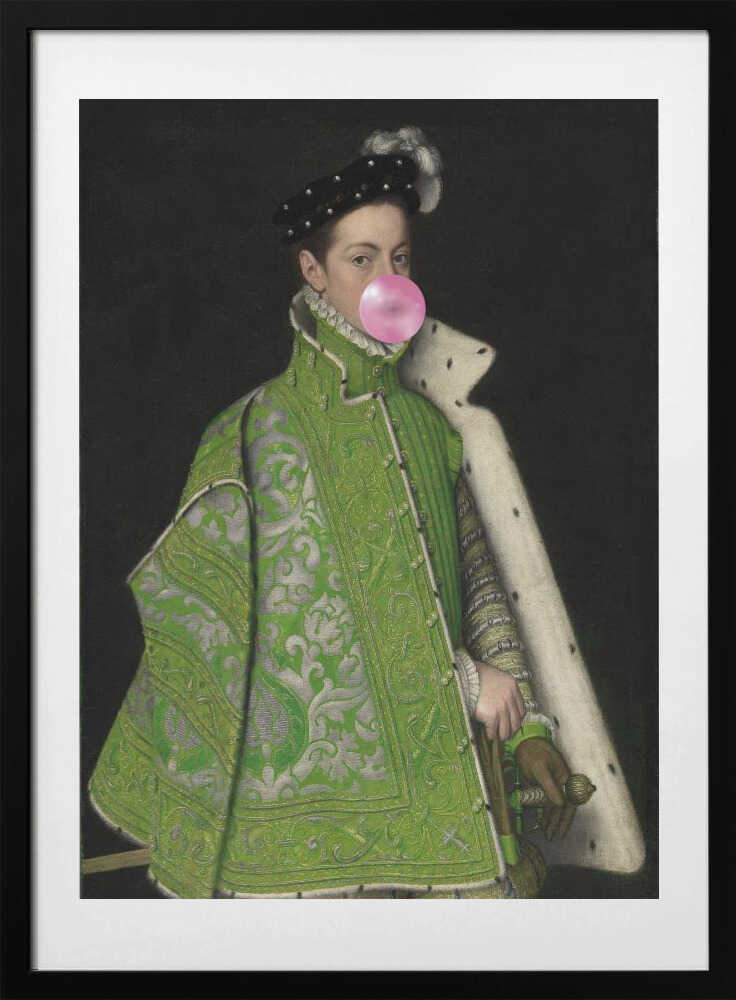 Regal Bubble Gum Pop, arte de Talitha McQueen con marco