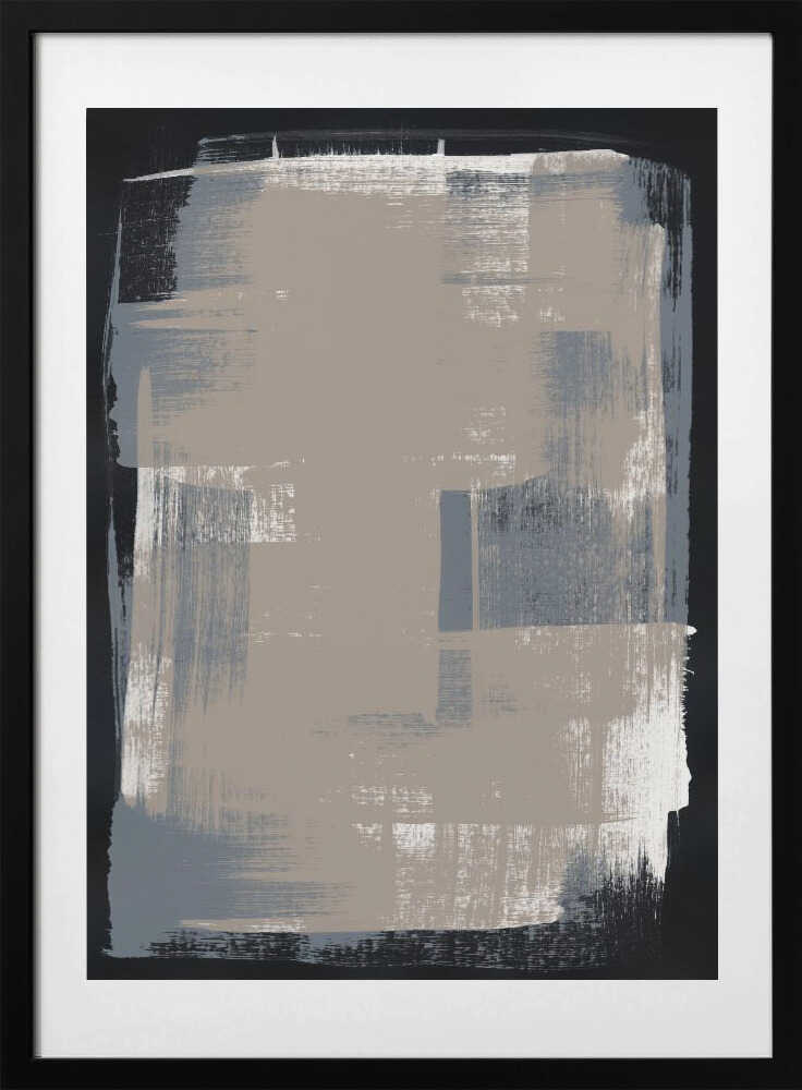 Abstract Brush Strokes 180X, arte de Mareike Böhmer con marco