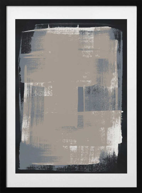 Abstract Brush Strokes 180X, arte de Mareike Böhmer con marco