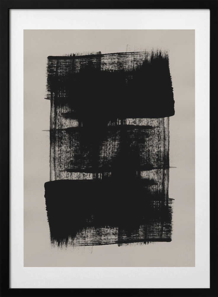 Abstract Brush Strokes 180Y, arte de Mareike Böhmer con marco