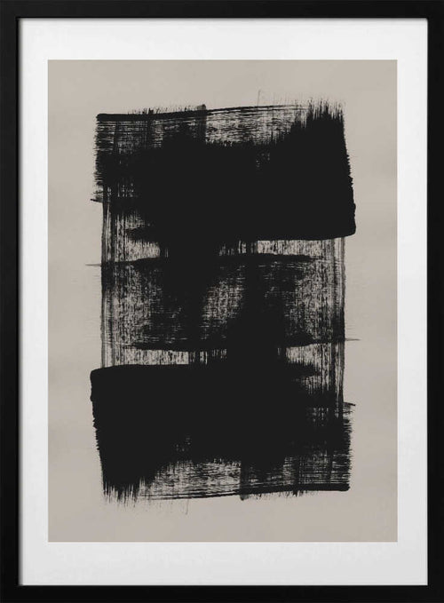 Abstract Brush Strokes 180Y, arte de Mareike Böhmer con marco