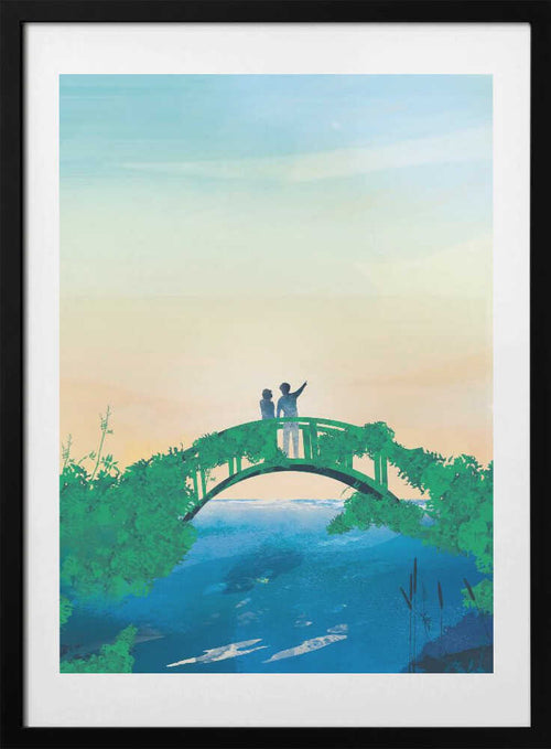 Couple's Peaceful Horizon, arte de Annelien Smet con marco
