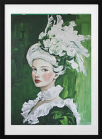 Tearful Green Lady, arte de SHANDU con marco