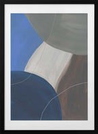 Harmonious Color Blocks, arte de Mareike Böhmer con marco