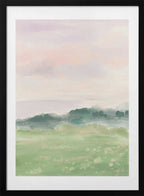 Misty Morning Fields, arte de Katharina Puritscher con marco