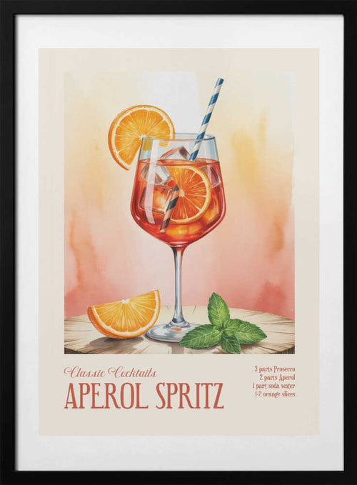 Classic Drink, arte de Andreas Magnusson con marco