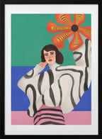 Vibrant Fashion Abstract, arte de City Art con marco