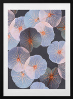 Ethereal Floating Leaves, arte de Uma Gokhale con marco