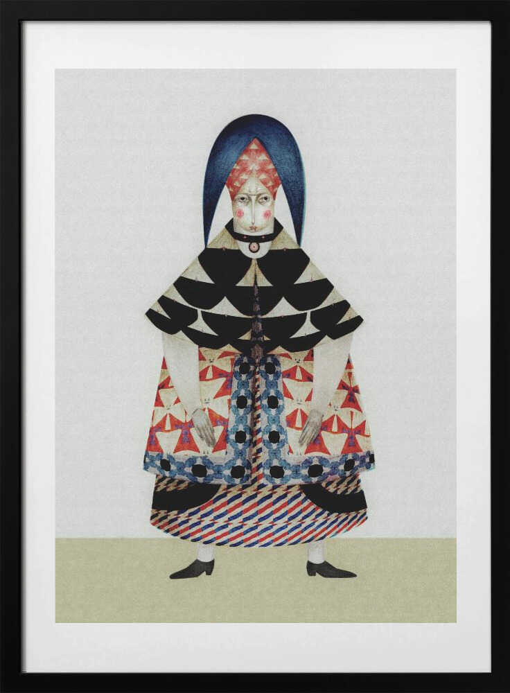 Whimsical Folk Figure, arte de Luca di Napoli con marco