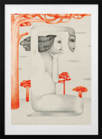 Surreal Contemplative Woman, arte de Luca di Napoli con marco