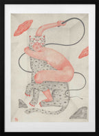 Surreal Feline Embrace, arte de Luca di Napoli con marco