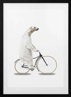 Polar Bear Bike Ride, arte de Marja van den Hurk con marco