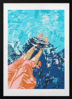 Summer Pool Relax, arte de Uma Gokhale con marco