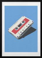 Retro Cassette Tape, arte de Andreas Magnusson con marco