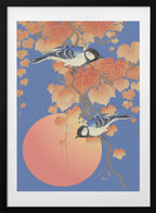 Autumn Birds Sunrise, arte de Marja van den Hurk con marco