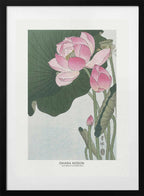 Blooming Lotus Flowers, arte de Ohara Koson con marco