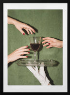 Elegant Wine Service, arte de Andreas Magnusson con marco