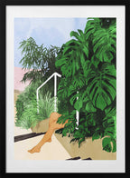 Tropical Oasis Legs, arte de Uma Gokhale con marco