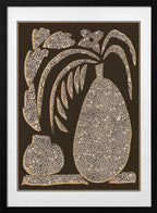 Textured Floral Still Life, arte de Josie George con marco