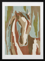Abstract Horse Portrait, arte de Nikita Jariwala con marco