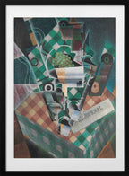 Nature Morte à La Nappe à Carreaux (still Life With Checkered Tablecloth) 1915, arte de Juan Gris con marco