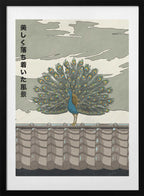 Elegant Japanese Peacock, arte de Nicholas con marco