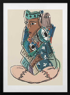 Abstract Reading Figure, arte de GIovanna Gil Alves con marco