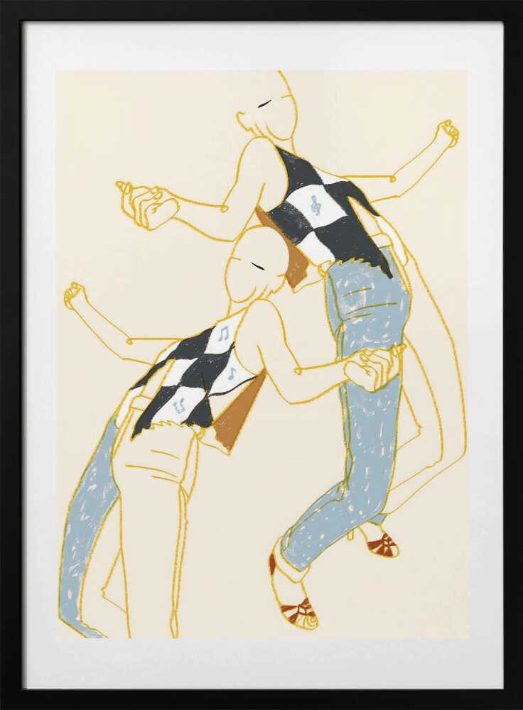 Argyle Music Dancers, arte de Uma Gokhale con marco