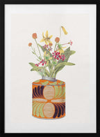 Charming Wildflower Bouquet, arte de Wild Violets con marco