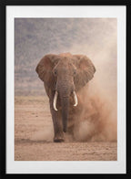 Powerful Dusty Elephant, arte de Andreas Magnusson con marco