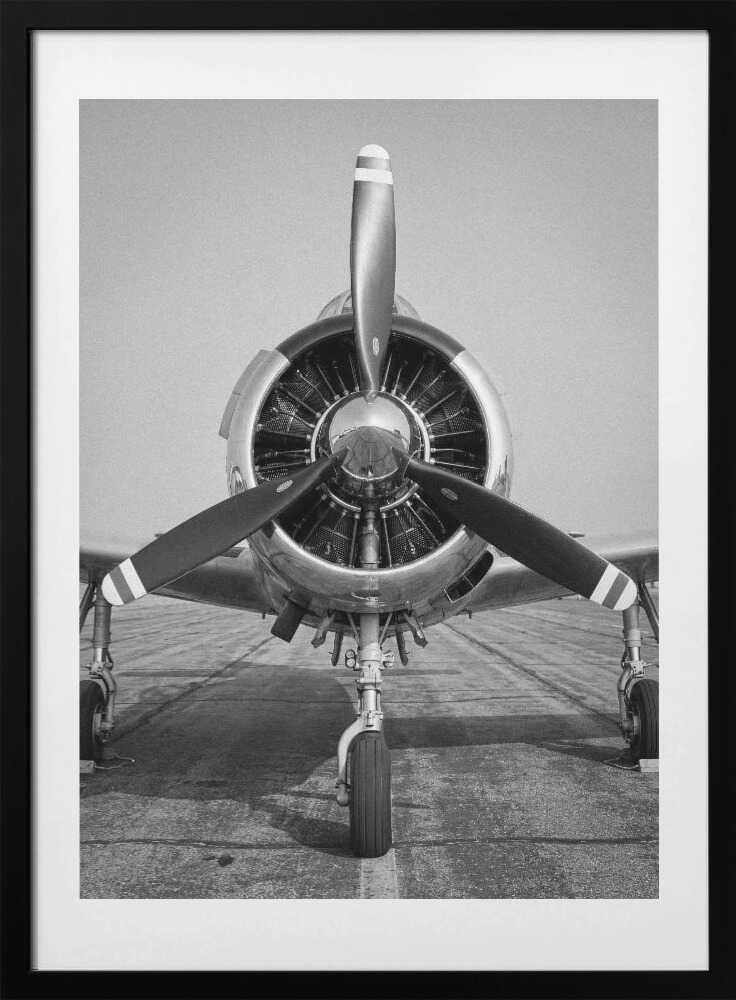 Polished Vintage Aircraft, arte de Andreas Magnusson con marco