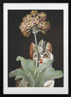 Feline Focus, arte de Marja van den Hurk con marco
