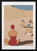 Summer Beach Relaxation, arte de Treechild con marco