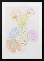 Pastel Cat and Tulips