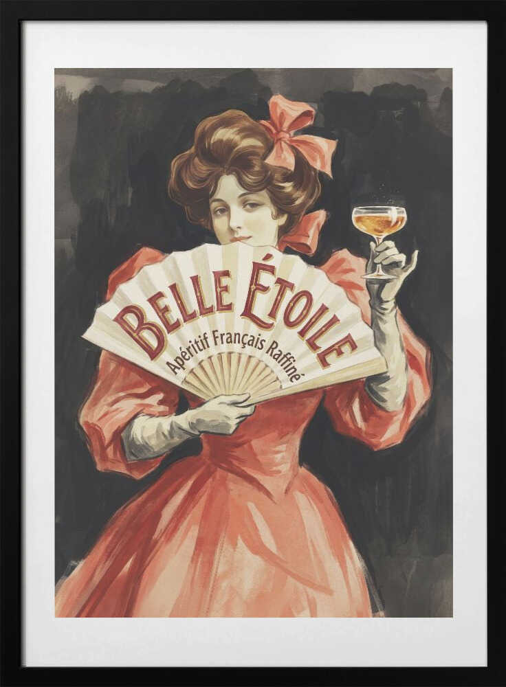 Elegant Lady with Aperitif, arte de Andreas Magnusson con marco