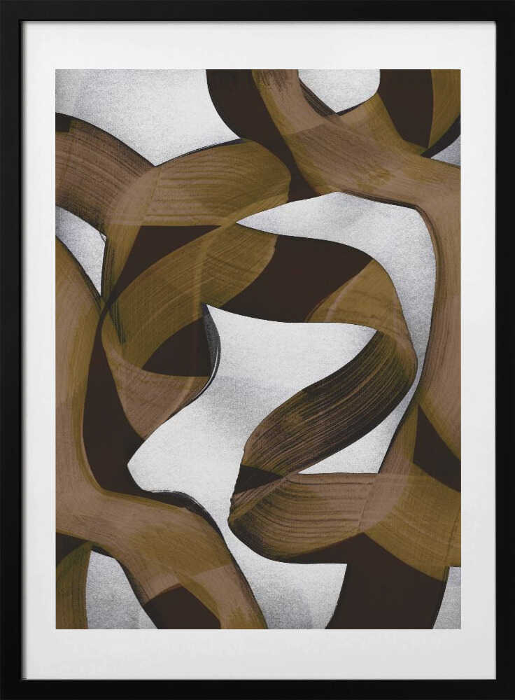 Brown Flowing Abstract