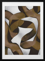 Brown Flowing Abstract