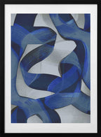 Flowing Indigo Curves