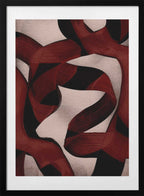 Elegant Red Swirls