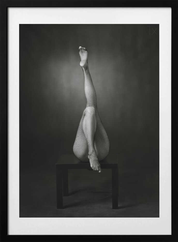 Sensual Fishnet Legs, arte de Catchlight Studio con marco