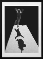 Jumping Cat Shadow, arte de Jure Kravanja con marco