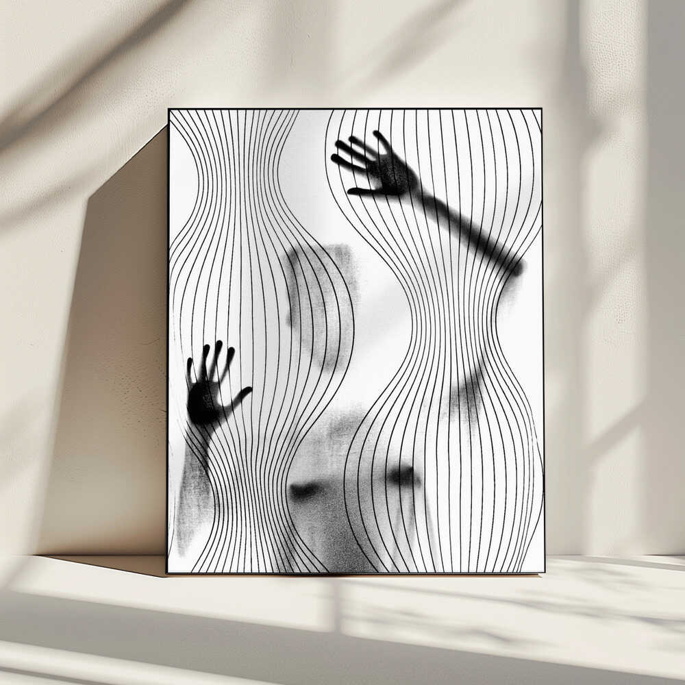 Sensual Body Lines, arte de Frank Lindstrøm impreso en canvas