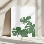 Fresh Green Monstera Leaves, arte de Pictufy Studio II impreso en canvas
