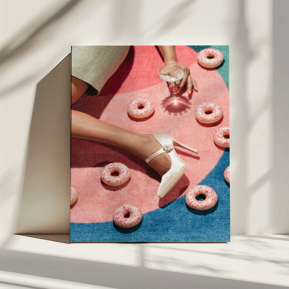 Pink Donuts Glamour, arte de Pictufy Studio III impreso en canvas