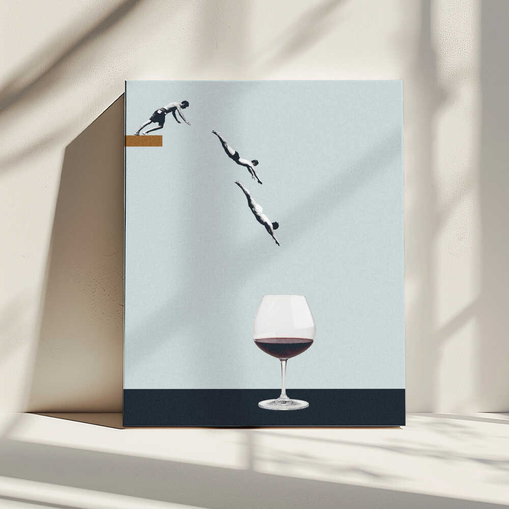 Your best friends forget you get old, arte de Maarten Léon impreso en canvas
