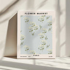 Flower Market Paris, arte de NKTN impreso en canvas