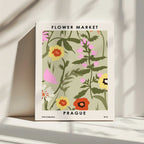 Flower Market Prague, arte de NKTN impreso en canvas