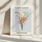 Flower Market Stockholm, arte de NKTN impreso en canvas
