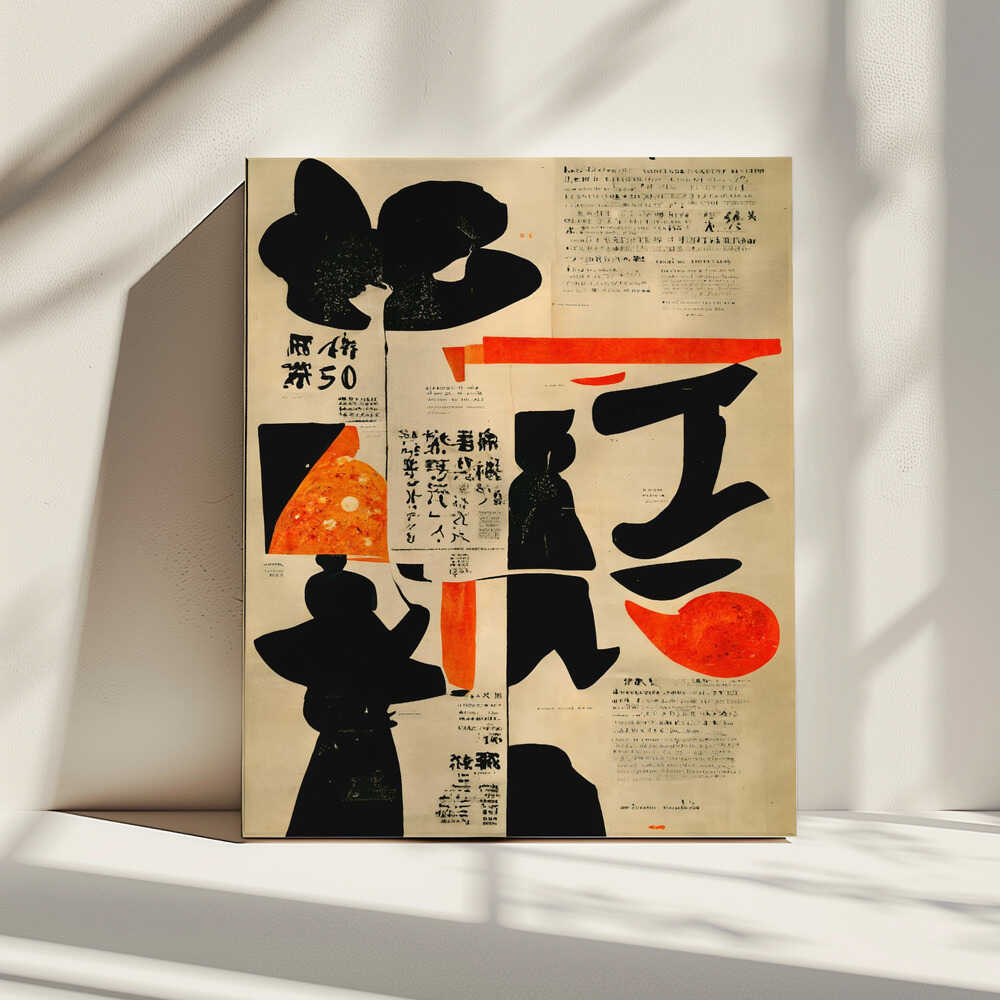 Vibrant Calligraphy, arte de Treechild impreso en canvas
