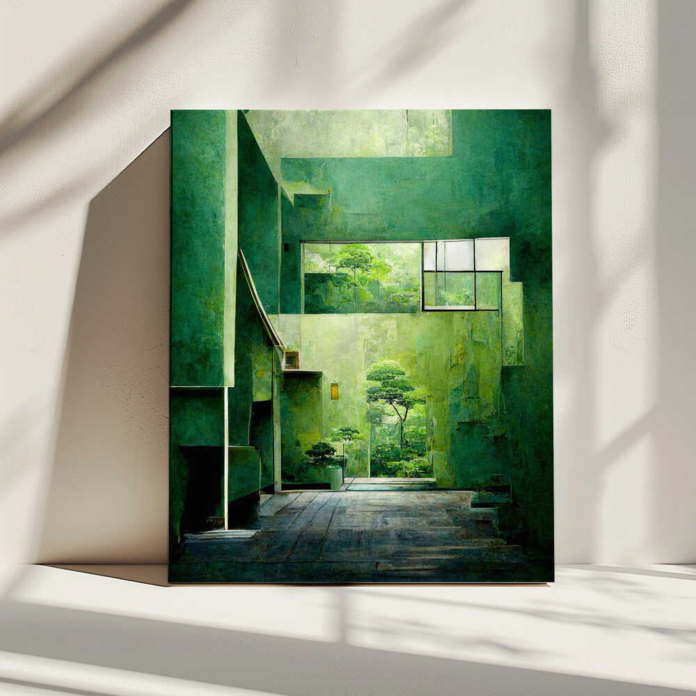 Emerald Sanctuary, arte de Treechild impreso en canvas